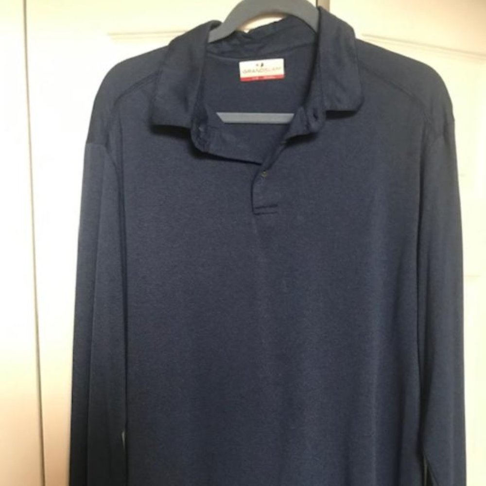 Grand Slam Men's leisure shirt blue L